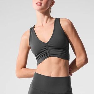 ALO Yoga Wild Thing Sports Bra Anthracite